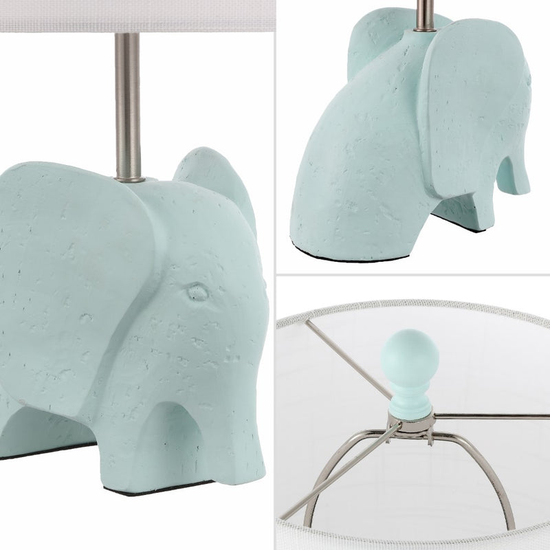 Koda Eclectic Southwestern Resin/Iron Elephant LED Kids Table Lamp