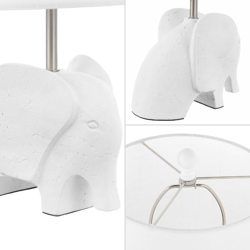 Koda Eclectic Southwestern Resin/Iron Elephant LED Kids Table Lamp