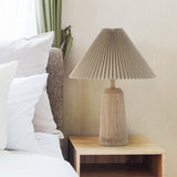 Arvid 20.5" Rustic Scandinavian Resin/Iron Lighthouse LED Table Lamp with Pleated Shade