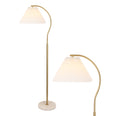 Brass Gold/White Marble Base