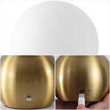 Fatima 9.5 in. Modern Minimalist Metal Rechargeable Integrated Dimmable LED Table Lamp with Touch Sensor