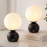 Fatima 9.5 in. Modern Minimalist Metal Rechargeable Integrated Dimmable LED Table Lamp with Touch Sensor