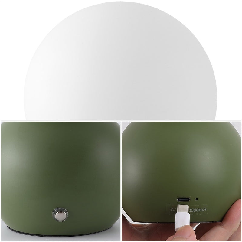 Fatima 9.5 in. Modern Minimalist Metal Rechargeable Integrated Dimmable LED Table Lamp with Touch Sensor