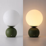 Fatima 9.5 in. Modern Minimalist Metal Rechargeable Integrated Dimmable LED Table Lamp with Touch Sensor