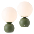 Matte Olive Green/White (Set of 2)