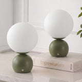 Fatima 9.5 in. Modern Minimalist Metal Rechargeable Integrated Dimmable LED Table Lamp with Touch Sensor