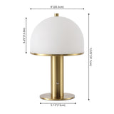 Imani 12.3 in. Modern Metal Rechargeable Integrated Dimmable LED Table Lamp with Touch Sensor