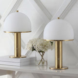 Imani 12.3 in. Modern Metal Rechargeable Integrated Dimmable LED Table Lamp with Touch Sensor
