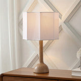 Lisbet 21" Mid-Century Modern Tubular Gourd Resin LED Table Lamp with Octagonal Shade