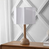 Lisbet 21" Mid-Century Modern Tubular Gourd Resin LED Table Lamp with Octagonal Shade
