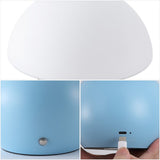 Kanya 7.3 in. Modern Minimalist Metal and Glass Rechargeable Integrated Touch Sensor Dimmable LED Table Lamp