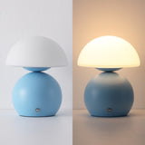 Kanya 7.3 in. Modern Minimalist Metal and Glass Rechargeable Integrated Touch Sensor Dimmable LED Table Lamp