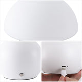 Kanya 7.3 in. Modern Minimalist Metal and Glass Rechargeable Integrated Touch Sensor Dimmable LED Table Lamp