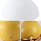 Kanya 7.3 in. Modern Minimalist Metal and Glass Rechargeable Integrated Touch Sensor Dimmable LED Table Lamp