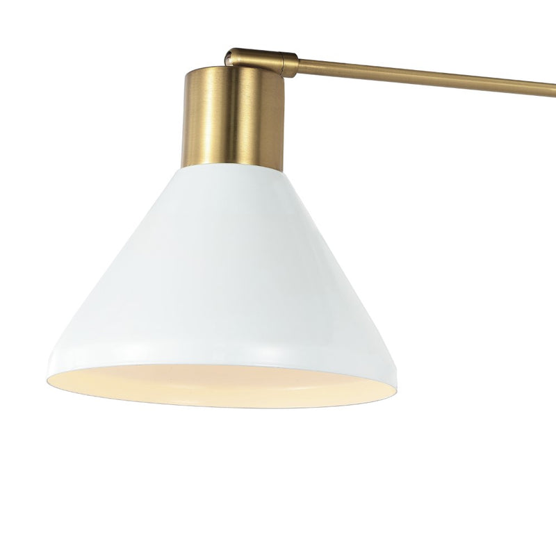 Max 20.5" Swing Arm Modern Midcentury Iron USB Charging Port LED Sconce - JONATHAN Y
