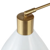 Max 20.5" Swing Arm Modern Midcentury Iron USB Charging Port LED Sconce - JONATHAN Y