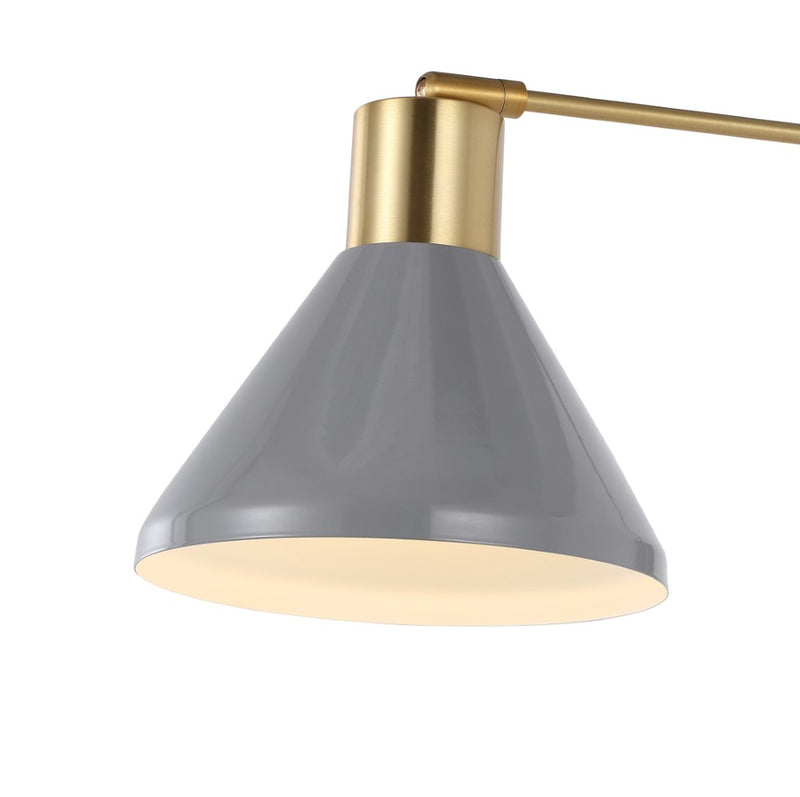 Max 20.5" Swing Arm Modern Midcentury Iron USB Charging Port LED Sconce - JONATHAN Y