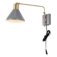 Grey/Brass Gold
