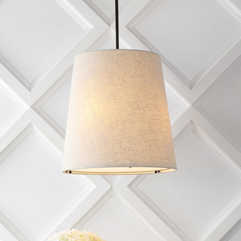 Arden 18" Farmhouse Bohemian Iron LED Pendant - JONATHAN Y