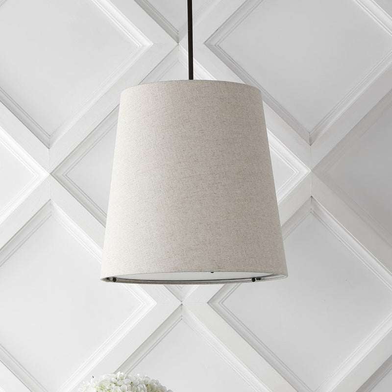 Arden 18" Farmhouse Bohemian Iron LED Pendant - JONATHAN Y
