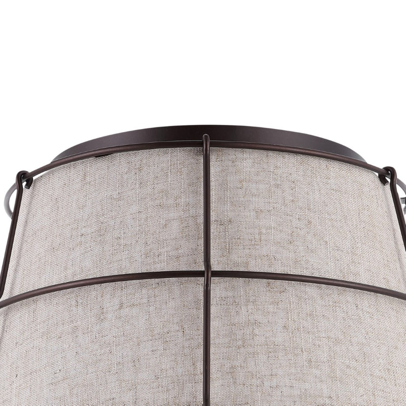 Silas Rustic Farmhouse LED Flush Mount - JONATHAN Y