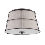 Silas Rustic Farmhouse LED Flush Mount - JONATHAN Y