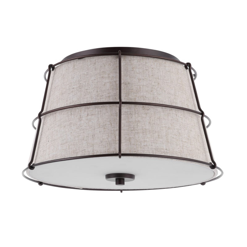 Silas Rustic Farmhouse LED Flush Mount - JONATHAN Y