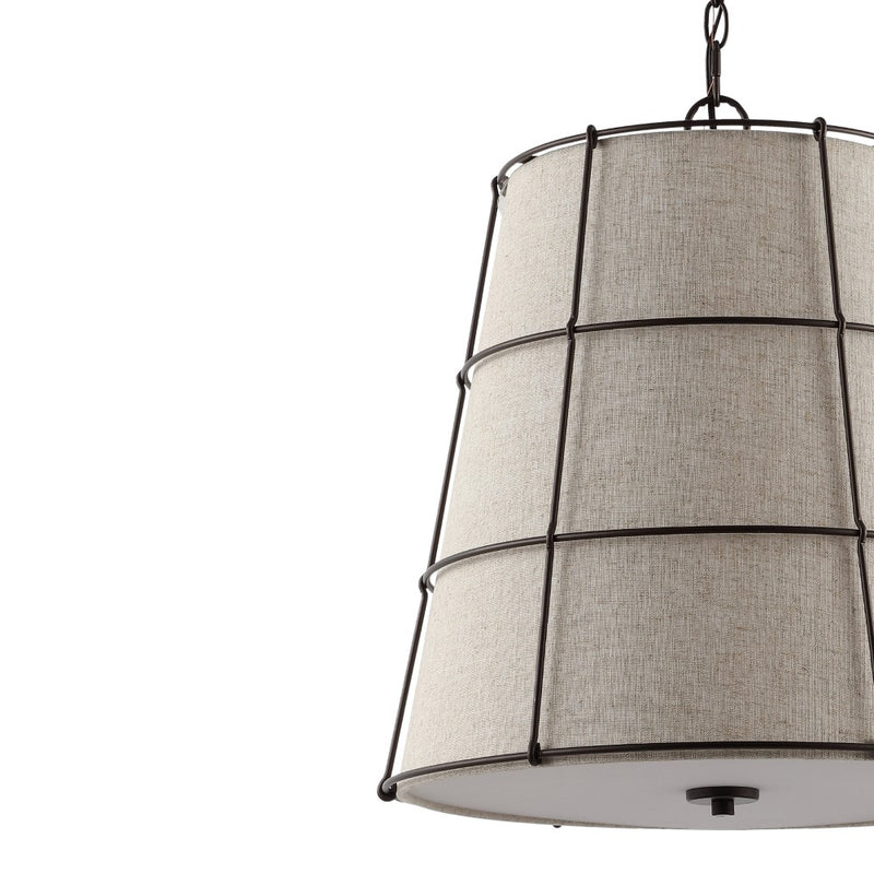 Silas Rustic Farmhouse LED Flush Mount - JONATHAN Y