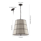 Silas Rustic Farmhouse LED Flush Mount - JONATHAN Y