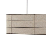 Chadwick 42" Rustic Farmhouse Iron Linear LED Pendant - JONATHAN Y