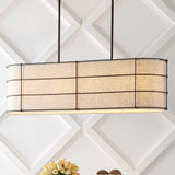 Chadwick 42" Rustic Farmhouse Iron Linear LED Pendant - JONATHAN Y