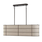 Chadwick 42" Rustic Farmhouse Iron Linear LED Pendant - JONATHAN Y