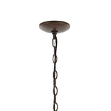 Oakley 25" Midcentury Farmhouse Iron LED Chandelier - JONATHAN Y