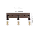 Corbett 22.13" Rustic Farmhouse Iron LED Vanity - JONATHAN Y