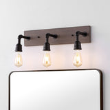 Corbett 22.13" Rustic Farmhouse Iron LED Vanity - JONATHAN Y