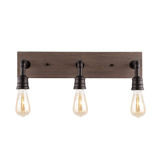 Corbett 22.13" Rustic Farmhouse Iron LED Vanity - JONATHAN Y