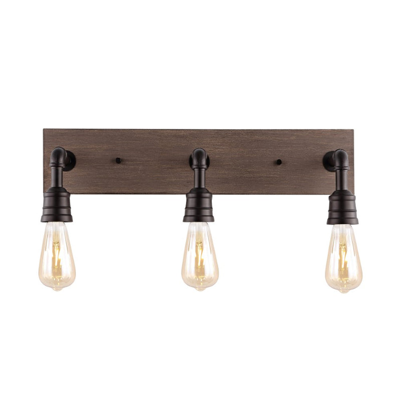 Corbett 22.13" Rustic Farmhouse Iron LED Vanity - JONATHAN Y