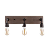 Corbett 22.13" Rustic Farmhouse Iron LED Vanity - JONATHAN Y