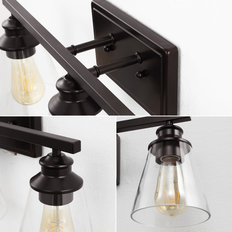 Arlo 22.88" 3-Light Vintage Classic Vanity Light with Bathroom Hardware Accessory Set - JONATHAN Y