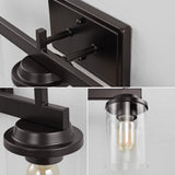 Liam 23.25" 3-Light Farmhouse Industrial Vanity Light with Bathroom Hardware Accessory Set - JONATHAN Y