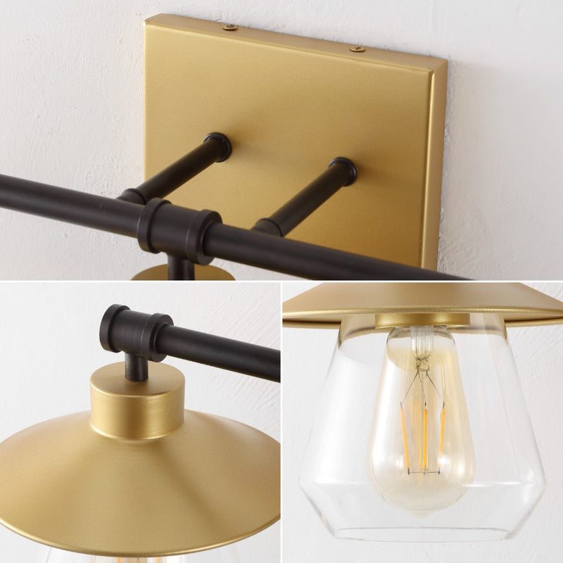 Avalon 26" 3-Light Farmhouse Cottage Vanity Light with Bathroom Hardware Accessory Set - JONATHAN Y