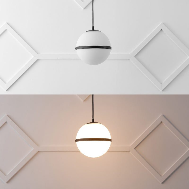 Porter 8" Modern Minimalist Globe LED Pendant Light