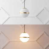 Porter 8" Modern Minimalist Globe LED Pendant Light