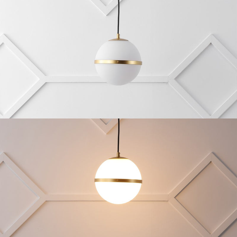 Porter 8" Modern Minimalist Globe LED Pendant Light