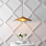 Miko 24.5" Modern Coastal Organic Curve Rattan LED Pendant