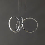 Helix 24" 1-Light Contemporary Minimalist Aluminum Ribbon Integrated LED Pendant - JONATHAN Y