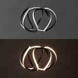 Euphoria 18.5" Contemporary Designer Aluminum/Iron Scribble Integrated LED Pendant Light - JONATHAN Y