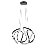 Euphoria 18.5" Contemporary Designer Aluminum/Iron Scribble Integrated LED Pendant Light - JONATHAN Y