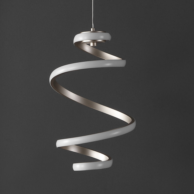 Whirl Modern Minimalist Aluminum/Iron Abstract Integrated LED Pendant