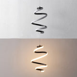 Whirl Modern Minimalist Aluminum/Iron Abstract Integrated LED Pendant